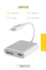 Jopus JO-IP08 Lightning Şarj + USB OTG Adaptör – iPhone ve iPad Uyumlu