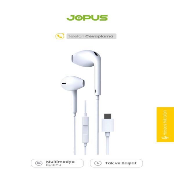 Jopus K51 Bond Type C Mikrofonlu Kulaklik