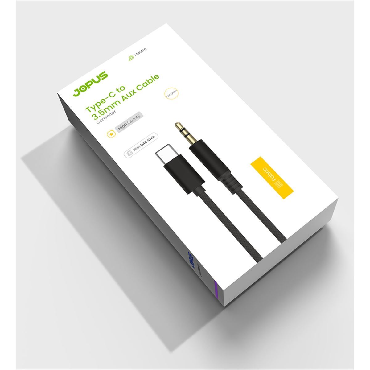 055850_2.jpg Jopus JO-TY07 Universal Type C DAC Aux Dönüştürücü - Görsel 1