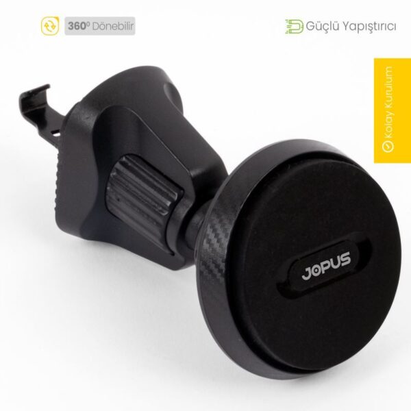 Jopus JO-AT108 Carbon Plus Petege Takmali Miknatisli Telefon Tutucu