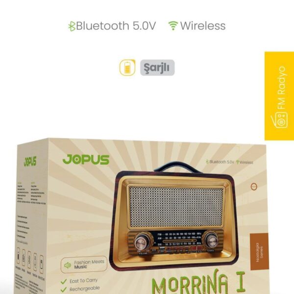 Jopus Morrina I Bluetoothlu Radyolu Bluetooth Hoparlör