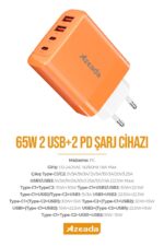 Azeada AZ-A19 65W Sarj Cihazi - Görsel 5