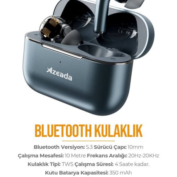 Azeada AZ-BT10 TWS Bluetooth Kulaklık Renkli Kulaklık