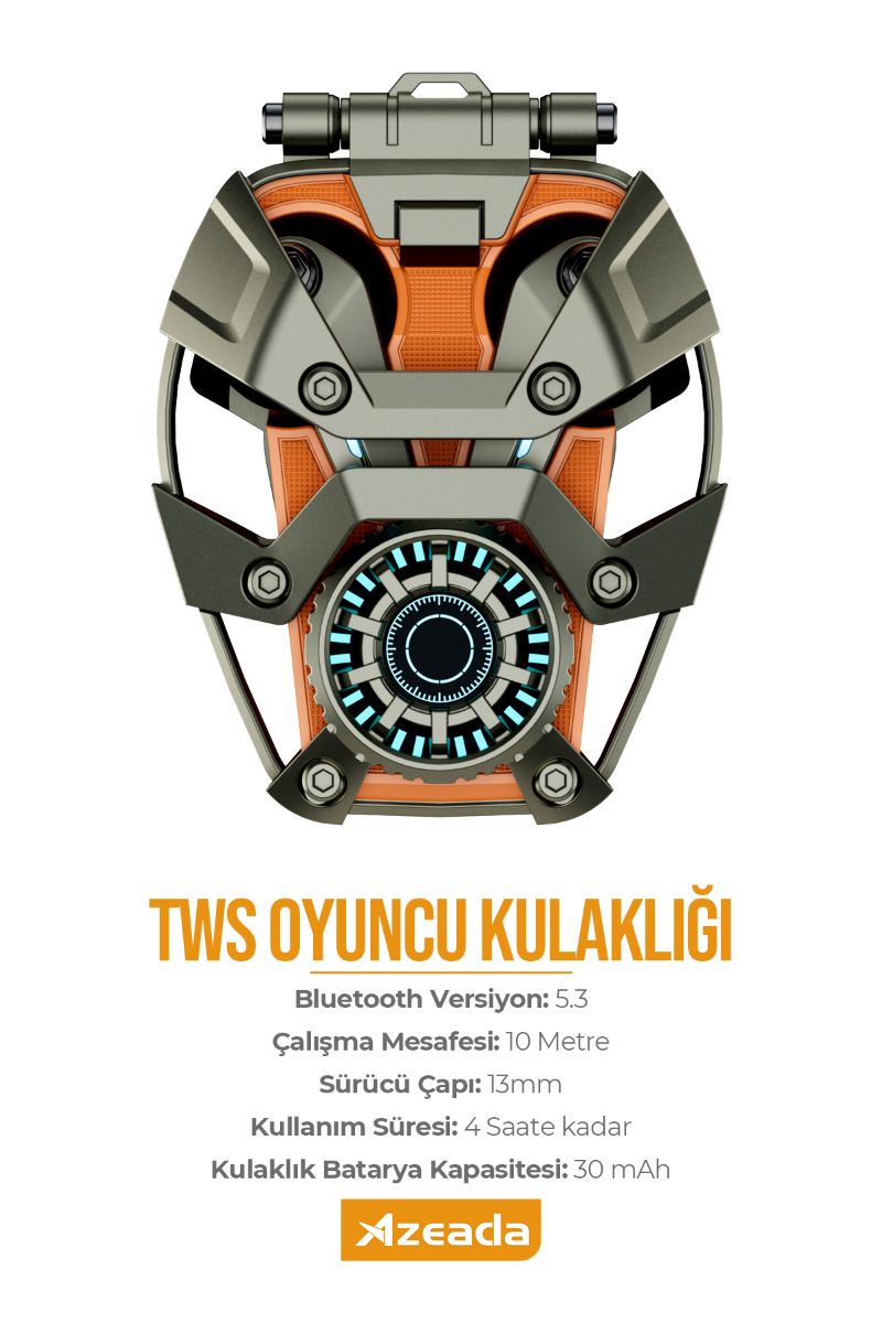 059548_5.jpg Azeada AZ-BT04 TWS Bluetooth Kulaklık - Görsel 1