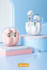 Azeada PD-BT119 TWS Bluetooth Kulaklık Pembe Renk - Görsel 3