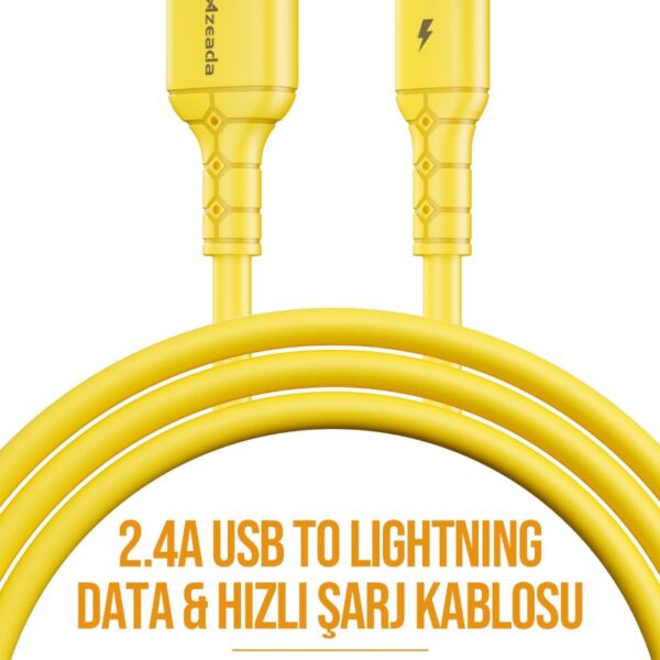 Azeada AZ-B08i 1mt Silikon Data Kablosu