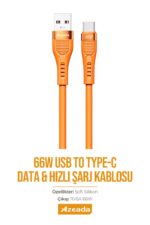 Azeada Type C AZ-B02a 1.3mt Sarj Kablosu - Görsel 2