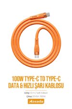 Azeada Type C AZ-B03a 2mt Sarj Kablosu - Görsel 4