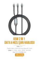 Azeada AZ-B03th 2in1 Sarj Kablosu - Görsel 5