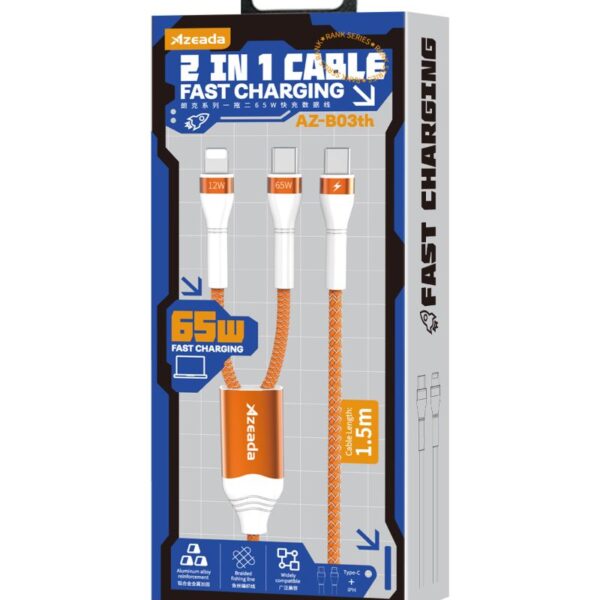 Azeada AZ-B03th 2in1 Sarj Kablosu