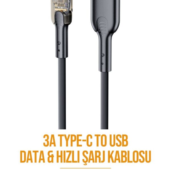 Azeada Type C PD-B94a seffaf Data Kablosu