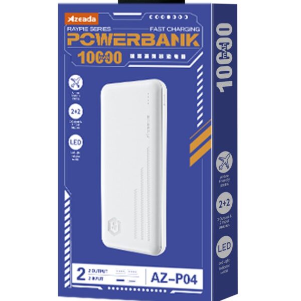 Azeada AZ-P04 2,1A 10000mAh Power Bank