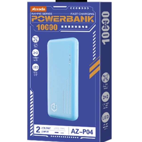 Azeada AZ-P04 2,1A 10000mAh Power Bank