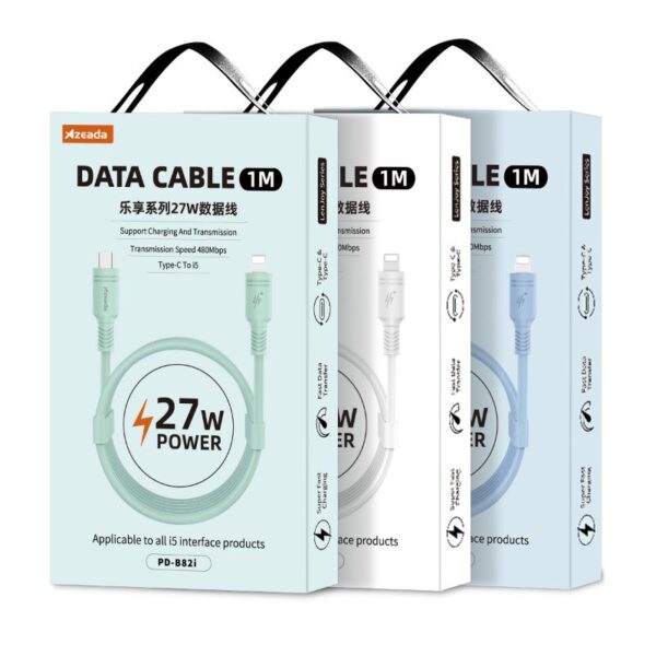 Azeada Type-C to Lightning PD-B82i 1mt 27W Data Kablosu