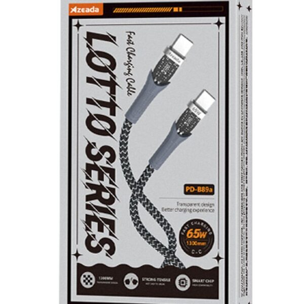Azeada Type C to Type C PD-B89 65W Data Kablosu