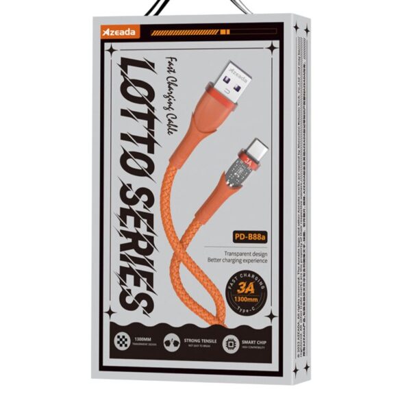 Azeada USB to Type-c PD-B88a Data Kablosu