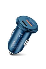 Simex SM-30 Blue Line USB/PD Baslik Metal 60W Araç Sarji - Görsel 2