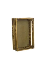 Wooden City Ahşap Dekoratif Çok Amaçlı Sandık Kasa / Raf – Doğal, Şık ve Çok Yönlü - Görsel 3