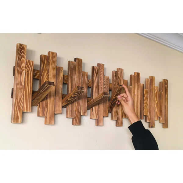 Wooden City Ahşap Askılık Portmanto Elbise Askısı Askılık Duvar Askısı Portmanto