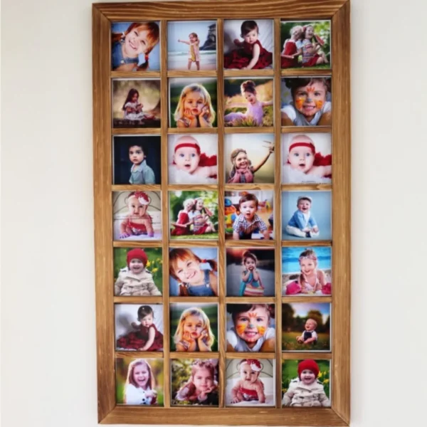 Wooden City Ahşap Çerçeve Ahşap Çoklu Fotoğraf Çerçevesi Ahşap Kolaj Resim Albümü